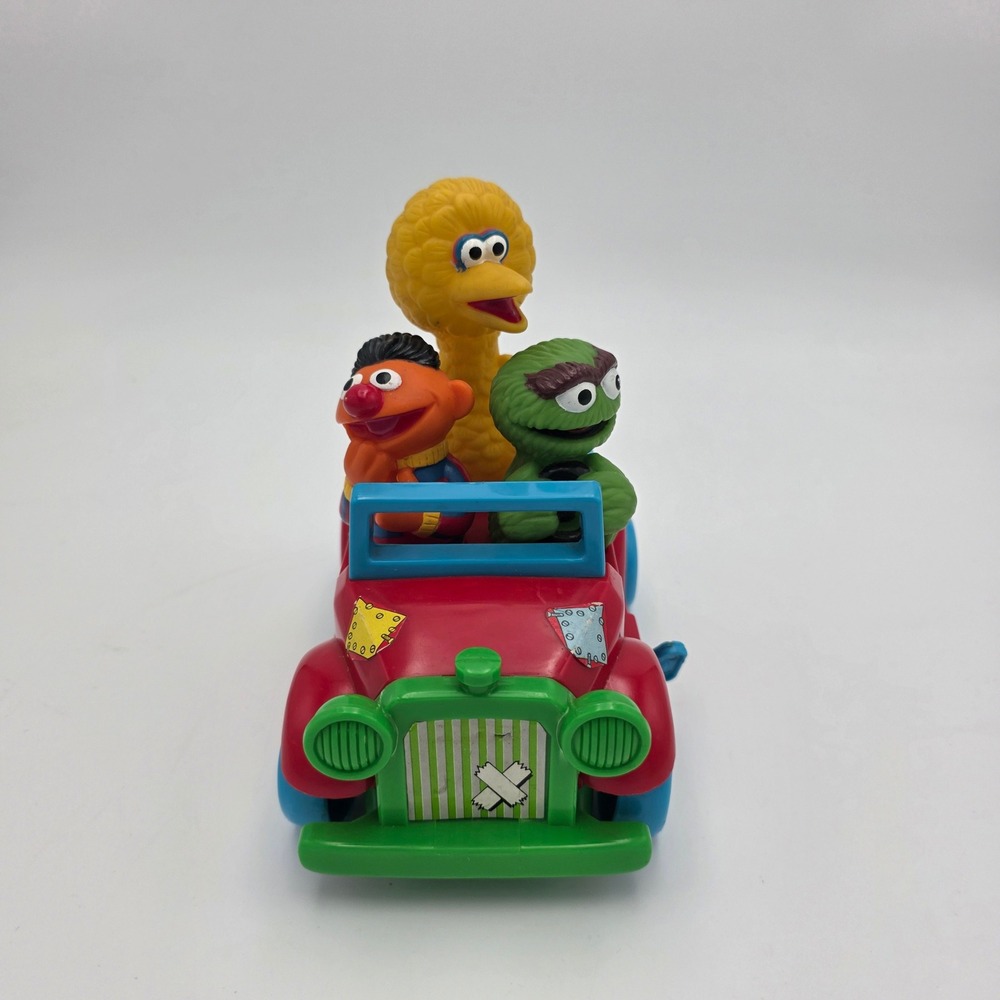 Vintage‎ Tyco Sesame Street Ernie Bert Oscar Car Toy Preschool Childrens Fun